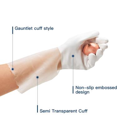 Shop Lanon Wahoo Reusable Household Gloves - 3 Pairs Size L White | Ideal for Kitchen Cleaning & Dishwashing - Buy Online on GoSupps.com
