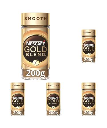 Nescaf Gold Blend Smooth Instant Coffee 200g (Pack of 5)