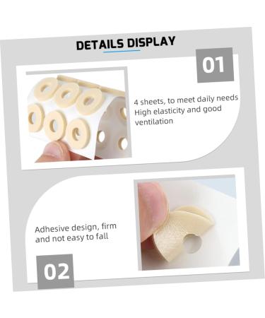 CLISPEED 4sheets Latex Corn Stickers Feet Corn Pad Corn Shoes Sticker Foam Stickers Corn Protector Cushions Toe Separator Silicone Gel Corn Pads for Toe Cushions Pads Foot Latex Sponge - Buy Online on GoSupps.com