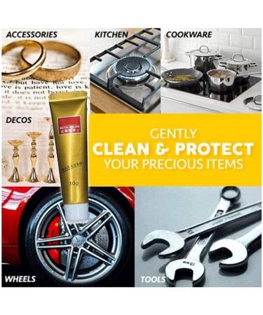 All Metal Polish Cream Multifunction Rust Remover for Metal Stainless Steel/Aluminum/Brass/Copper or Gold Polish Cleaner - Buy Online on GoSupps.com