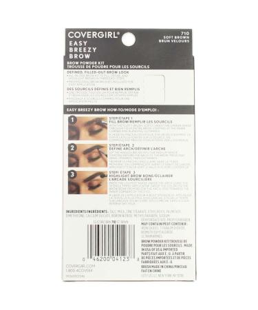 COVERGIRL Easy Breezy Brow Powder Kit Soft Brown - Pack of 2 - Buy Online on GoSupps.com