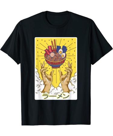 NJD Limited Ramen Japanese Noodles Soup Bowl Japan Food Anime Gift T-Shirt Black L Black