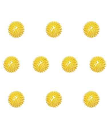Massage ball CanDo hedgehog ball knobbly ball diameter 15 cm yellow 12 pieces 12 pieces 15 cm