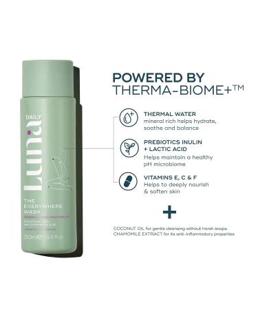 Everywhere Wash 250ml - Fragrance Free Gentle Body Wash | Travel Size Unscented Natural Hydrating pH Balanced | 8.4 Fl Oz (Pack of 1 - Buy Online on GoSupps.com