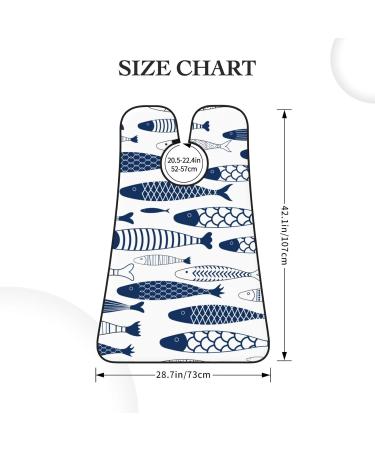 KeuLeN Beard Bib Apron for Men - Funny Blue Fish Shaving Gift | Cool & Cute Beard Grooming Accessory - Buy Online on GoSupps.com