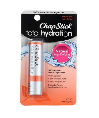 Chapstick Total Hydration Lip Care Fresh Citrus 0.12 oz (3.5 g)