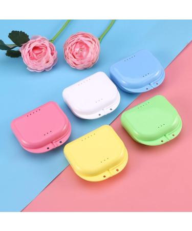 Voarge Braces & Dental Prosthesis Box - 5 Pieces Dental Container for Dentures & Bite Rails - International Shipping Available - Buy Online on GoSupps.com