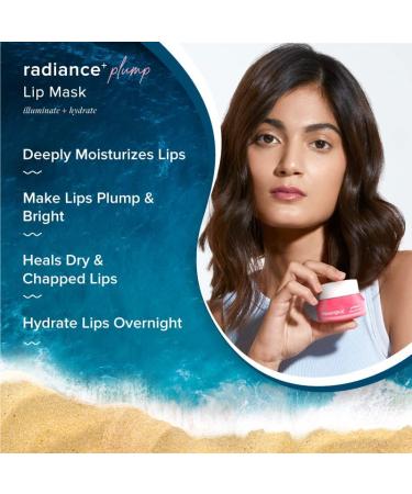 Falak Radiance+ Plump Lip Mask - Hydrating Watermelon & Shea Butter Lip Balm for Chapped Lips | 15g - Buy Online on GoSupps.com