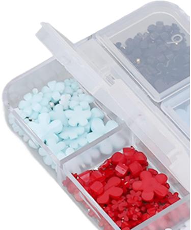 2 Boxes Nail Flowers 3D Nail Rhinestone Flower Flower Nail Charms Resin with 12 Grids DIY Nail Art Decoration Rhinestones Decals for Nail Art Beauty - Buy Online on GoSupps.com