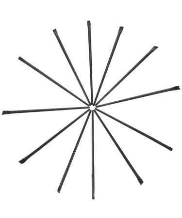 OHPHCALL 12Pcs eyeliner brush eye shadow brush angled eyebrow brush makeup eyeliner brush eyeliner 14.5x0.7x0.5cm Black