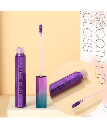 Kilshye Matte Glitter Liquid Lipstick Shiny Lip Gloss - Purple 5 | Cosplay Lips for Women & Girls - Buy Online on GoSupps.com
