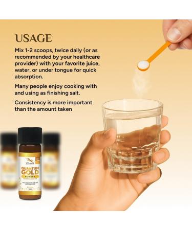 Quantum Gold 24K Ormus Gold Concentrate | Pure Ormus Colloidal Monoatomic Gold Powder Supplement | Decalcify Pineal Gland | Enhance Brain Wave Activity & Higher Energy Alignment 1g. - Buy Online on GoSupps.com
