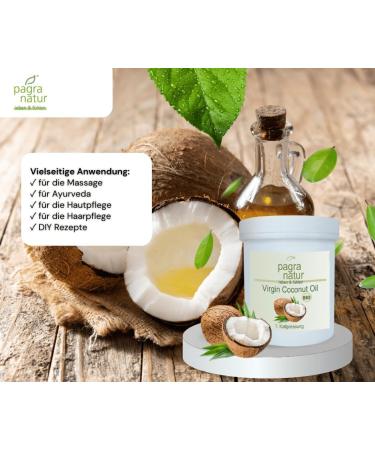 Organic Virgin Coconut Oil - Pagra Natur Massage Oil 1L | Premium Quality for Relaxation & Skin Care - Buy Online on GoSupps.com
