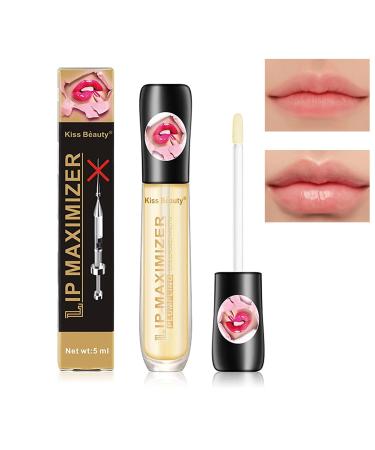 Cozzo Lip Plumper Vitamin E Plumping Lip Maximizer Serum Transparent Toot Lip Oil Plumper Lip Gloss Moisturizing Lips Plumper Instant Lip Care Product Reduce Fine Lines (1 PCS)