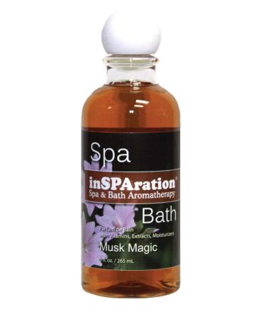 inSPAration Spa and Bath Aromatherapy 120X Spa Liquid  9-Ounce  Musk Magic  Brown