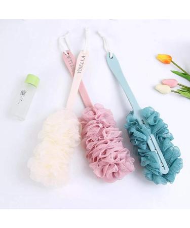 Long Handle Back Brush Shower Sponge for Women - Back Shower Scrubber Loofah Stick - Buy Online on GoSupps.com