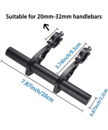 Bike Bicycle Double Handlebars Extender | Aluminum Alloy | 20CM Extension | Bike Mount Accessories - Buy Online on GoSupps.com