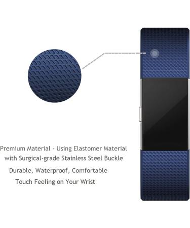 3 Pack Replacement Bands for Fitbit Charge 2 - Small (5.5-6.7) - Black/Gray/Navy Blue - Buy Online on GoSupps.com