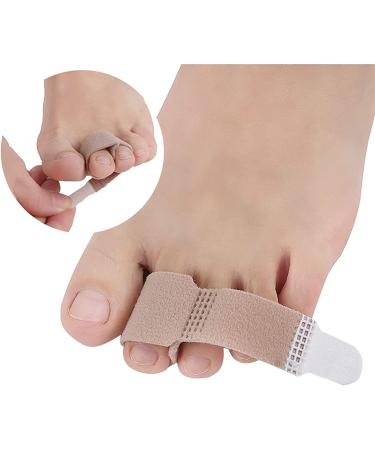 TEAAZA Toe spacers Toe Separator 2PC Fabric Toe Finger Straightener Hammer Toe Hallux Valgus Corrector Bandage Toe Separator Splint Wrap Foot Stretcher Day Night Support (A) (Color : C)