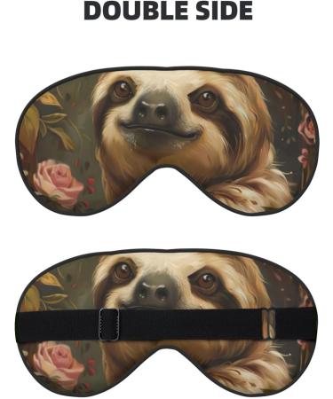SSIMOO Cute Sloth Soft Sleep Eye Mask - Breathable Eye Patch for Women | Perfect Travel Accessory & Relaxation Gift - Buy Online on GoSupps.com