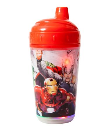 Marvel Avengers Double Wall Led Light Up Sip Cup  Red