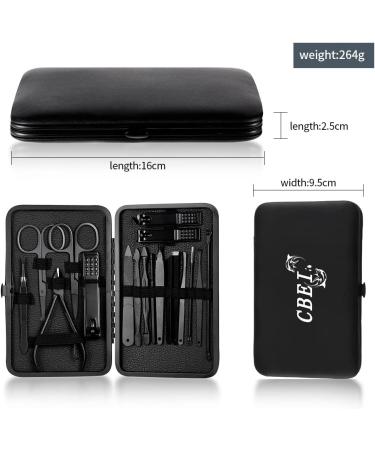 Professional Nail Clippers Manicure Set for Thick Nails - Cuticle Remover and Toe Nail Care - Pedicure Kit for Men and Women - Portable Travel Tool - Buy Online on GoSupps.com