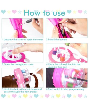 Philoctes Hair Bedazzler Kit | Automatic Hair Braider & DIY Styling Tool with 60 Hair Gems | Perfect Gift for Girls - Buy Online on GoSupps.com