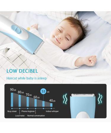SONARIN Baby Hair Clipper Trimmer Cordless Silent Hair Clippers - Removable Blades, 2 Positioning Comb, Waterproof, USB Rechargeable (Blue) - Buy Online on GoSupps.com