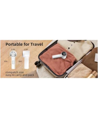 Rechargeable Fabric Shaver & Lint Remover - Electric Portable Sweater Defuzzer with 3 Speeds & 6 Leaves - Perfect for Removing Pilling - Buy Online on GoSupps.com