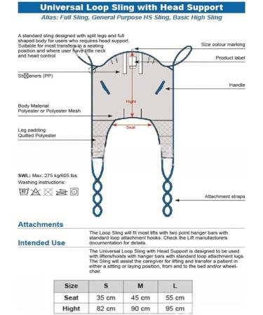 AGEDOR Full Body Patient Lift Sling Shape Divided Leg Sling Medical Transfer Belt for Elderly for Transfer and Positioning and Lifting S Small - Buy Online on GoSupps.com
