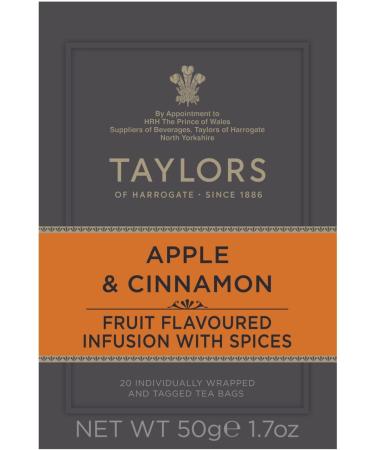 Taylors of Harrogate Apple and Cinnamon Tea - 20 Teabags - Buy Online on GoSupps.com