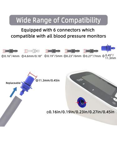 Buy XXXL Blood Pressure Cuff (9 -26 /22-66CM) - Compatible with Omron BP Monitor - Extra Large Replacement Cuff for Big Arms - 6 Connectors Included - Buy Online on GoSupps.com