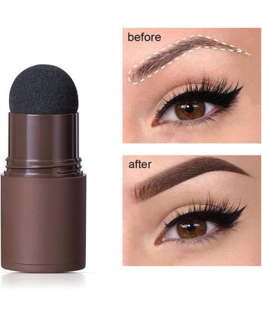 Kit 1-Step Brow Stamp and Shaping Kit Waterproof Shaping Set with 10 Eyebrow Styling Mode Card(Brown 1 Set) Natural Brown*1 - Buy Online on GoSupps.com