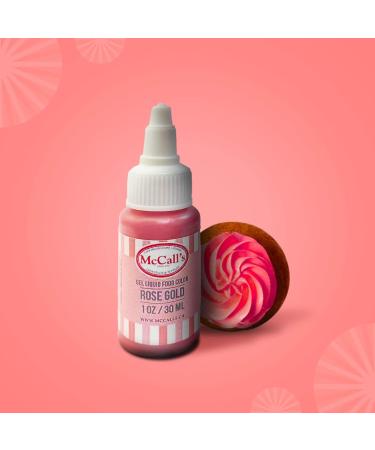 McCall's Liquid Gel Food Color 1 oz (Rose Gold 30 ml) Rose Gold 30 ml (Pack of 1) - Buy Online on GoSupps.com