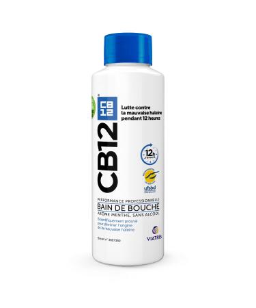 CB12 - Mouthwash - Fights bad breath for 12 hours - Alcohol-free - Mint flavor - 500 ml