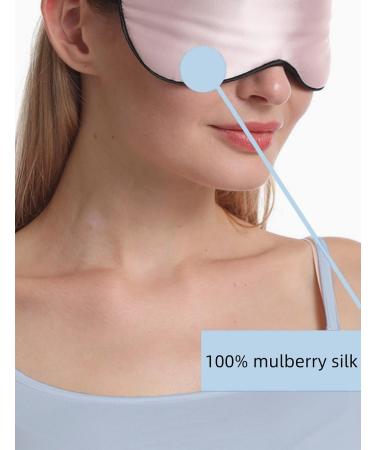 100% Natural Pure Silk Eye Mask - Adjustable Skin-Friendly Sleep Mask for Women & Men - Perfect for Travel & Napping - Gray & Pink - Buy Online on GoSupps.com