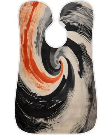 Buy Abstract Ink Beard Bib Apron - Perfect Beard Hair Catcher for Men | Ideal Gifts for Dad Husband - Shaving Accessories with 2 Suction Cups - Buy Online on GoSupps.com