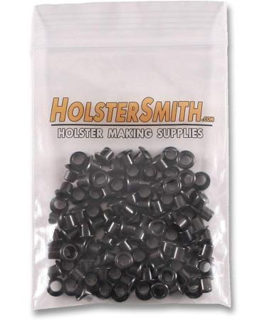 100 Pack #6-6 Black Coated Kydex Holster Eyelets - 3/16 Diameter - USA Made Rivets for DIY Holster/Sheath Making - Buy Online on GoSupps.com