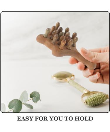 Patkaw Wooden Scalp Massager | Wide Tooth Comb for Headache Relief | International Shipping Available - Buy Online on GoSupps.com