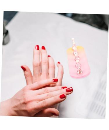 FRCOLOR 2 Sets Nail Practice Holder Nail Decor Nail Art Decoration Beauty Nail Holders Decorative Nail Racks Training Magnetic Nail Holders Nail Stand Storage Box Plastic Gold and Silver - Buy Online on GoSupps.com