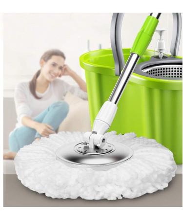 3 Pack Microfiber Spin Mop Head Replacement - Easy Cleaning Refills - Round Shape Standard Size - White - Buy Online on GoSupps.com