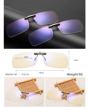 Dauco High-Quality Computer Glasses Clip-On | Anti-Eye Fatigue UV & Blue Light Protection | 1 Pack - Perfect for TV & Gaming - Buy Online on GoSupps.com