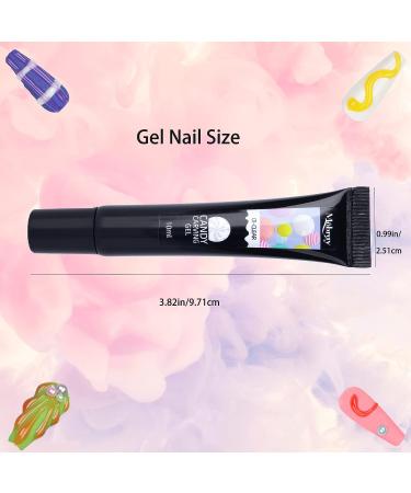 Buy 3D Nail Gel Set - 12 Colors for Nail Art Sculpting & Design | 5D Candy Gel & Molding Gel | DIY Manicure Kit - Buy Online on GoSupps.com