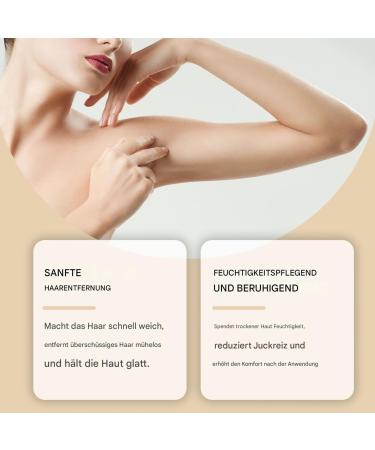 Depilatory cream with scraper soothing skin care for armpits lips face intimate area and arms at home or on the go - Buy Online on GoSupps.com