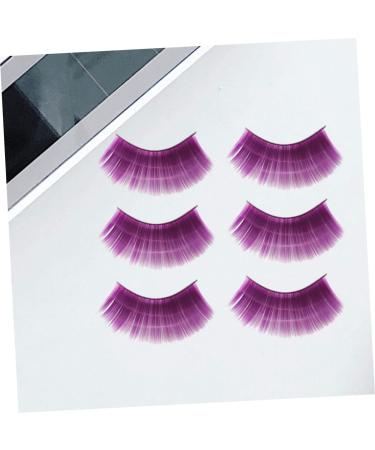 ABOOFAN 6 Pairs Halloween Eyelashes for Women Halloween Makeup Eyelashes False Eyelashes Natural Look Tinsel Eyelashes Shining False Lashes Lash Extension Kit Extend Purple 3d Slender - Buy Online on GoSupps.com