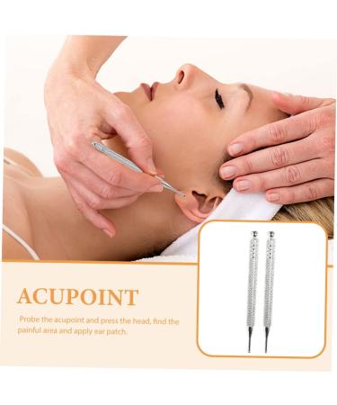 Minkissy 4-Piece Auricular Acupuncture Tools | Face Massage Device | 2 Silver 13x1x1cm - International Shipping Available - Buy Online on GoSupps.com