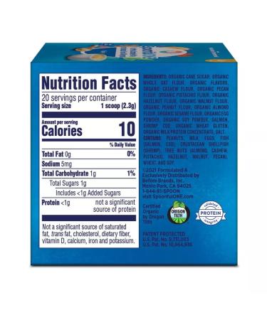 SpoonfulONE Food Allergen Introduction Mix-Ins | Smart Feeding for Baby 4+ Months | Certified Organic (20 Packets) - Buy Online on GoSupps.com