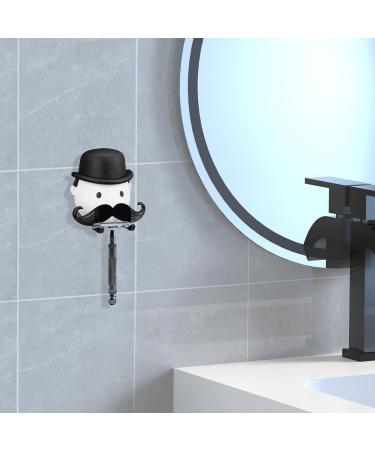 Linkidea Shaver Holder - Creative Suction Cup Razor Hook for Bathrooms | Compatible with Venus Fusion 5 Proshield Mach 3 Classic (White) - Buy Online on GoSupps.com