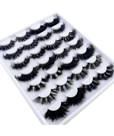 AMSDCN Fluffy 3D Mink Lashes Wholesale - 14/16 Pairs 10-25mm Long Thick and Natural False Eyelashes (SD-04) - Buy Online on GoSupps.com
