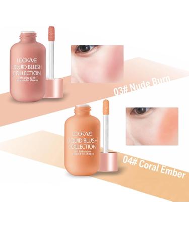 ZCSXK 4 Pack Liquid Cheek Colors Pink Makeup Milk Tea Shimmer Brightening Cream Long Lasting Light Natural Color Breathable 4 Pack - Buy Online on GoSupps.com